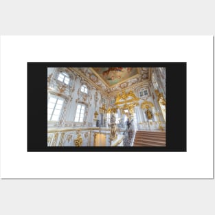 Peterhof Palace interior in Saint Petersburg, Russia Posters and Art